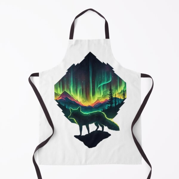 Item preview, Artic Fox With Northern Lights designed and sold by PlanetMarker.