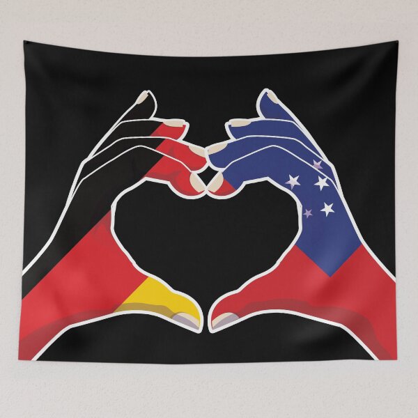 Item preview, Samoa Samoan Germany German Love Heart Peace designed and sold by FlagX.