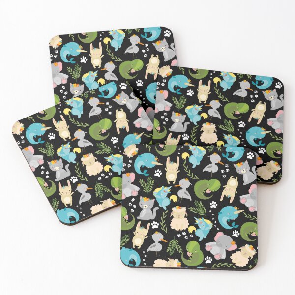 Item preview, The Cutest Zoo You've Ever Seen (black) designed and sold by Dorina Larsdotter.