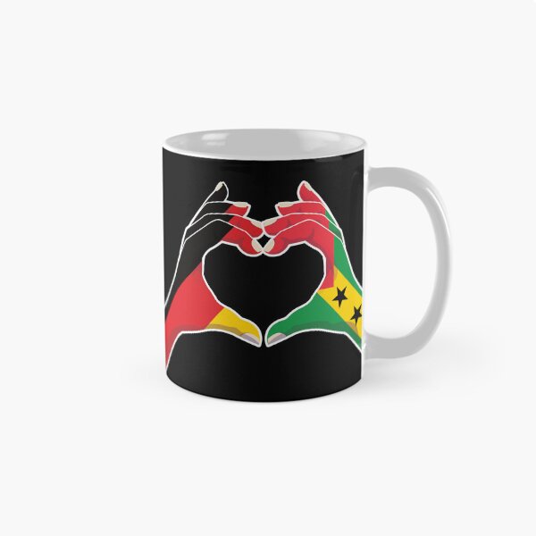Item preview, Sao Tome and Principe Sao Tomean Germany German Love Heart Peace designed and sold by FlagX.