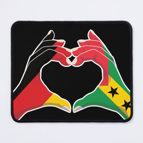 Item preview, Sao Tome and Principe Sao Tomean Germany German Love Heart Peace designed and sold by FlagX.