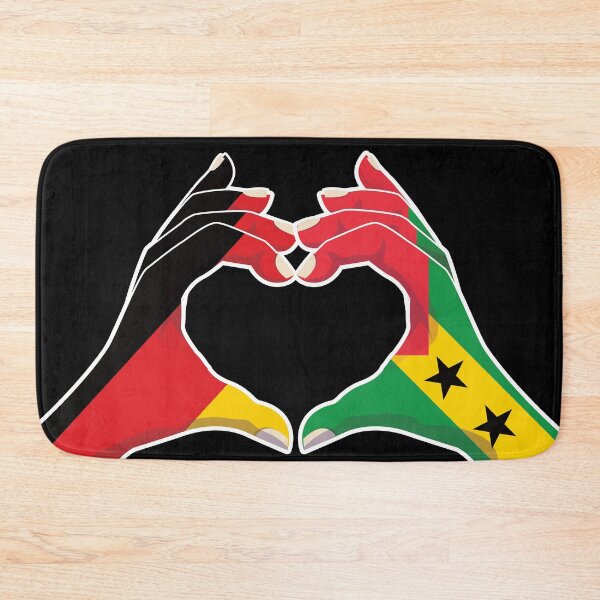 Item preview, Sao Tome and Principe Sao Tomean Germany German Love Heart Peace designed and sold by FlagX.