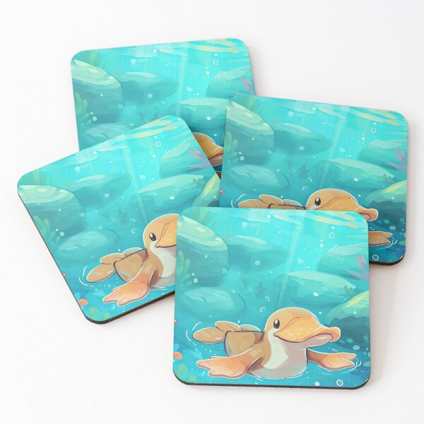 Item preview, Friendly Platypus Creek designed and sold by cute-animals99.
