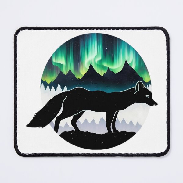 Item preview, Artic Fox With Northern Lights designed and sold by PlanetMarker.