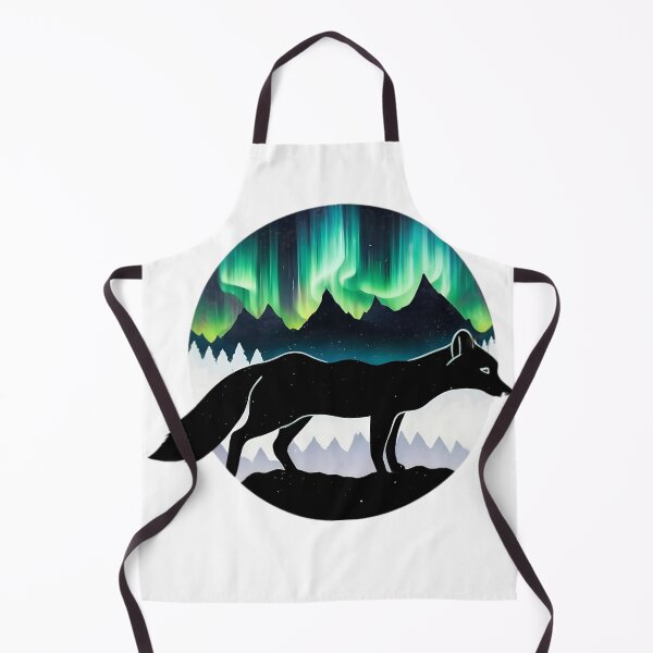 Item preview, Artic Fox With Northern Lights designed and sold by PlanetMarker.