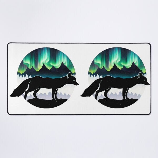 Item preview, Artic Fox With Northern Lights designed and sold by PlanetMarker.