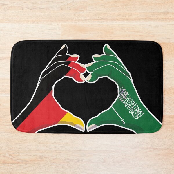 Item preview, Saudi Arabia Saudi Arabian Germany German Love Heart Peace designed and sold by FlagX.