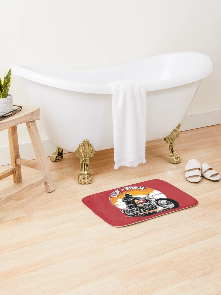 Thumbnail 2 of 6, Bath Mat, Easy Rider designed and sold by TaevasDesign.