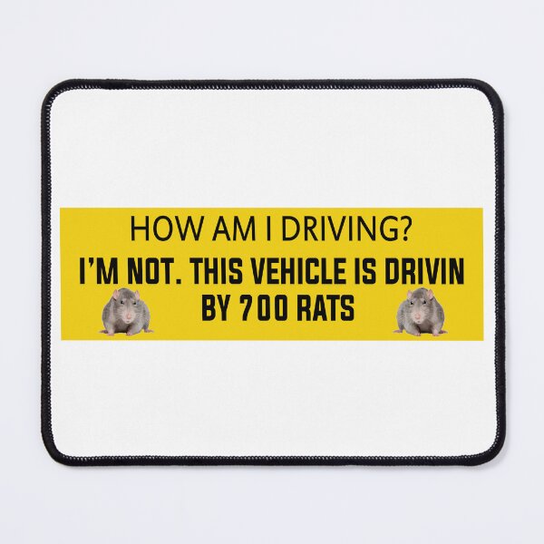Item preview, RATS-Funny Car Bumper designed and sold by BUMPER-STICKERS.