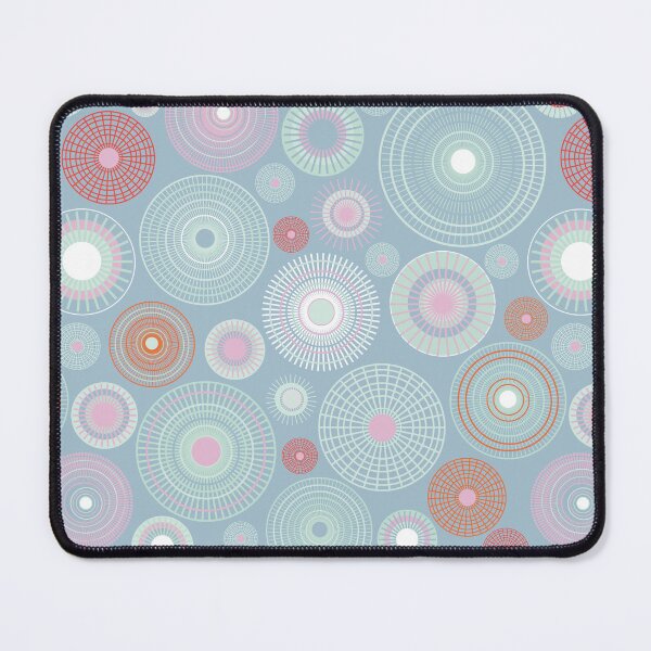 Item preview, groovy circles | light blue and pink designed and sold by colorofmagic.