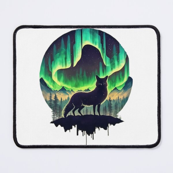 Item preview, Artic Fox With Northern Lights designed and sold by PlanetMarker.