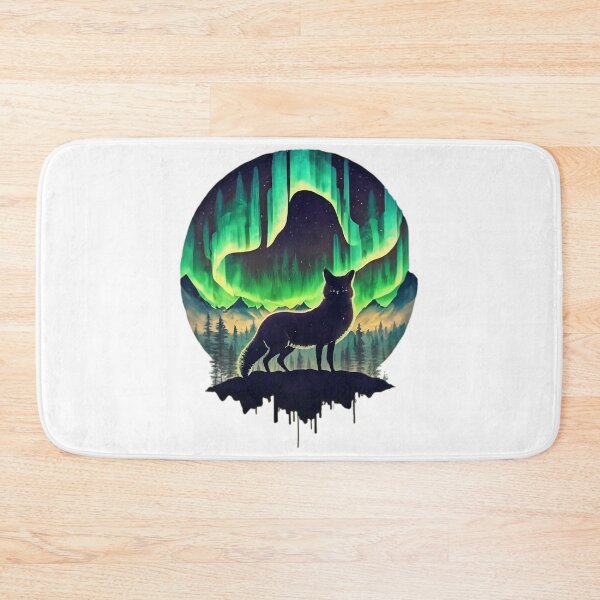 Item preview, Artic Fox With Northern Lights designed and sold by PlanetMarker.