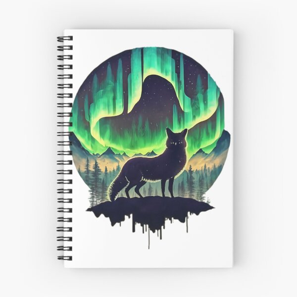 Item preview, Artic Fox With Northern Lights designed and sold by PlanetMarker.