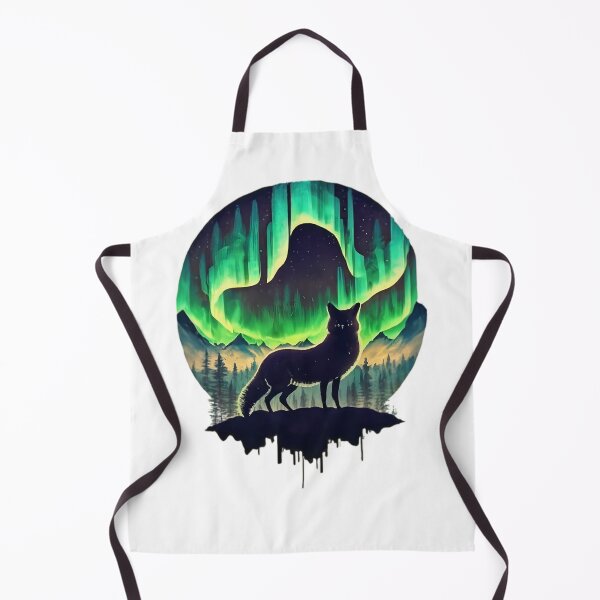 Item preview, Artic Fox With Northern Lights designed and sold by PlanetMarker.