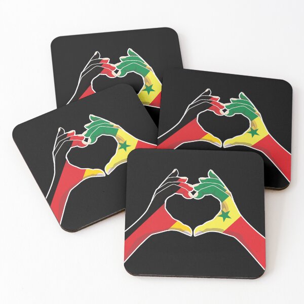 Item preview, Senegal Senegalese Germany German Love Heart Peace designed and sold by FlagX.