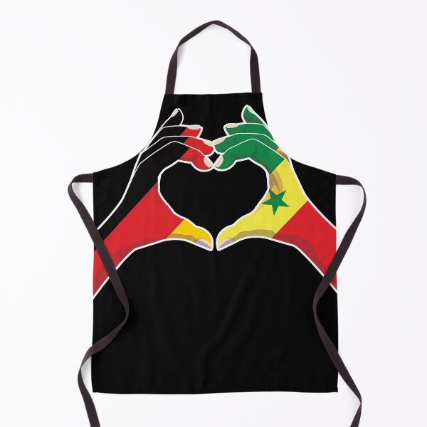 Item preview, Senegal Senegalese Germany German Love Heart Peace designed and sold by FlagX.