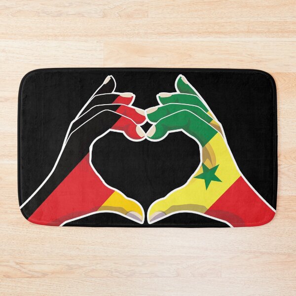 Item preview, Senegal Senegalese Germany German Love Heart Peace designed and sold by FlagX.