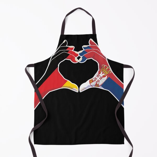 Item preview, Serbian Serbia Germany German Love Heart Peace designed and sold by FlagX.