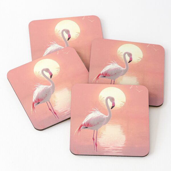 Artikelvorschau, Flamingo-Sonnenaufgang entworfen und verkauft von cute-animals99.