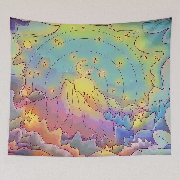 Item preview, A vibrant night designed and sold by Swadeillustrations.