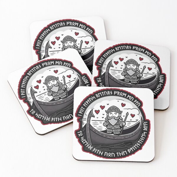 Item preview, Valentine's Day Viking Boatman designed and sold by KramRadgosta.