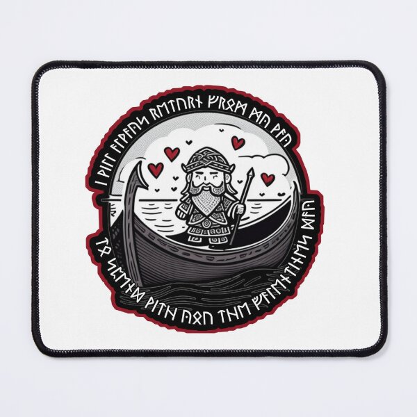 Item preview, Valentine's Day Viking Boatman designed and sold by KramRadgosta.
