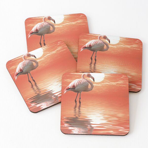 Artikelvorschau, Flamingo-Sonnenaufgang entworfen und verkauft von cute-animals99.