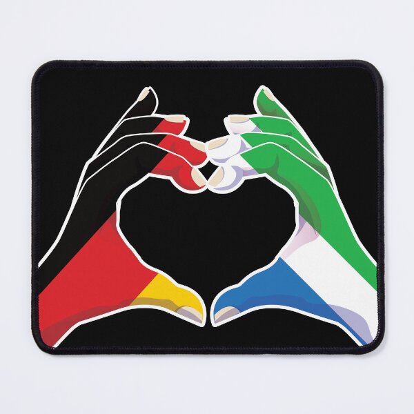 Item preview, Sierra Leone Sierra Leonean Germany German Love Heart Peace designed and sold by FlagX.