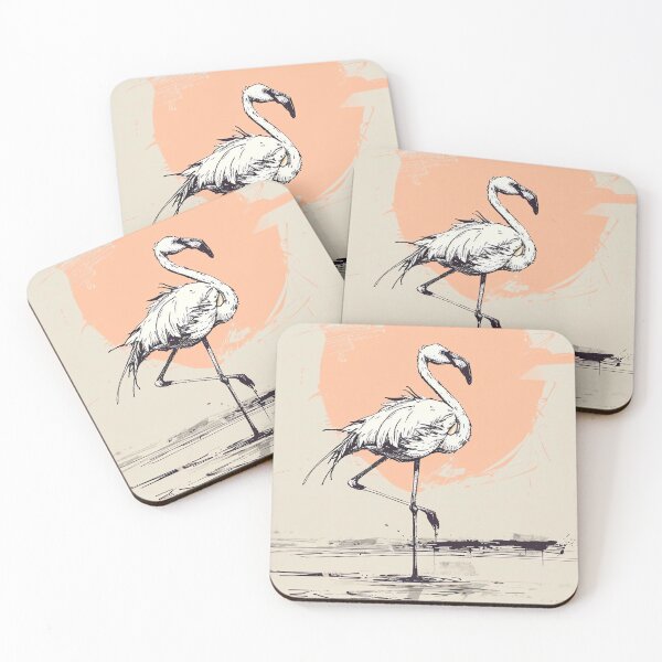 Artikelvorschau, Flamingo-Sonnenaufgang entworfen und verkauft von cute-animals99.
