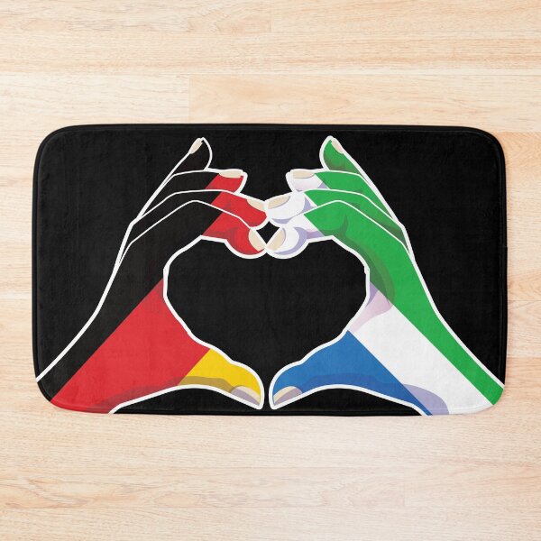 Artikelvorschau, Sierra Leone Sierra Leonean Deutschland Deutsche Liebe Herz Frieden entworfen und verkauft von FlagX.