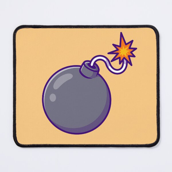 Item preview, Whimsical Boom: Floating Bomb Cartoon Icon designed and sold by hjian8219.