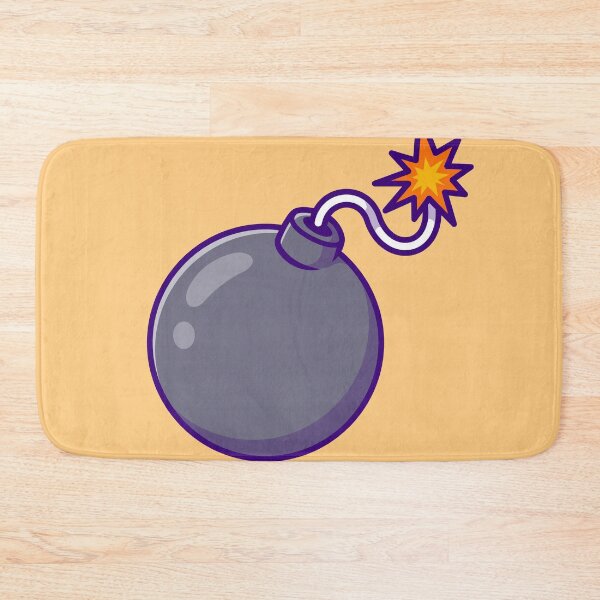 Item preview, Whimsical Boom: Floating Bomb Cartoon Icon designed and sold by hjian8219.