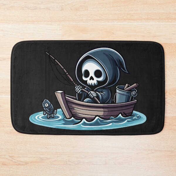 Item preview, Cute Grim Reaper Fishing designed and sold by Kawaii-n-Spice.