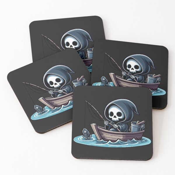 Item preview, Cute Grim Reaper Fishing designed and sold by Kawaii-n-Spice.
