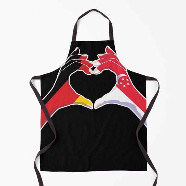 Item preview, Singapore Singaporean Germany German Love Heart Peace designed and sold by FlagX.
