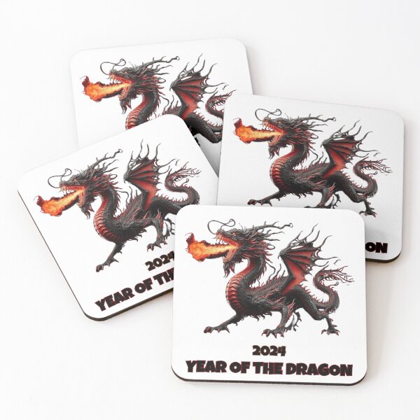 Item preview, Black dragon 2024 year of the dragon designed and sold by Coolparrotgirl.