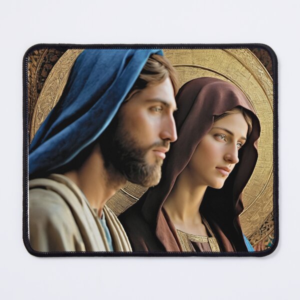 Item preview, Image with Holy Virgin and Saint Joseph together designed and sold by bogfl.