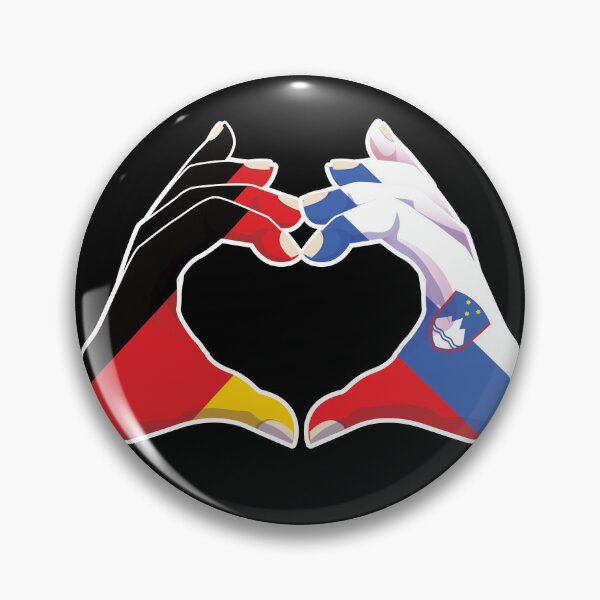 Item preview, Slovenia Slovene Germany German Love Heart Peace designed and sold by FlagX.