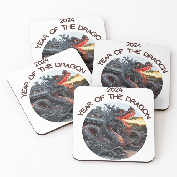 Item preview, Black shiny dragon, Black dragon 2024 year of the dragon designed and sold by Coolparrotgirl.