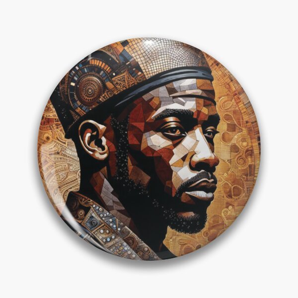 Item preview, Afrofuturist man designed and sold by O-and-Co.