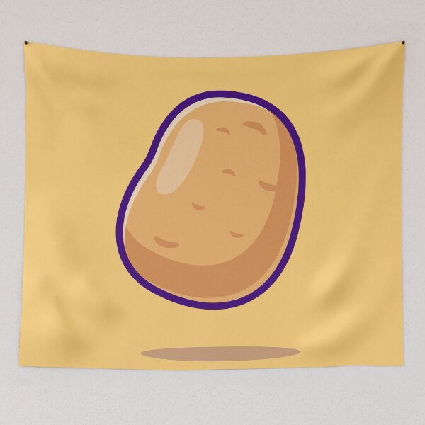 Item preview, "Whimsical Spud: Potato Vegetable Cartoon Vector Icon designed and sold by hjian8219.