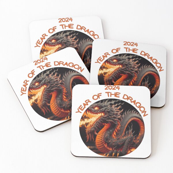 Item preview, Orange neck Brown and orange dragon, 2024 year of the dragon designed and sold by Coolparrotgirl.