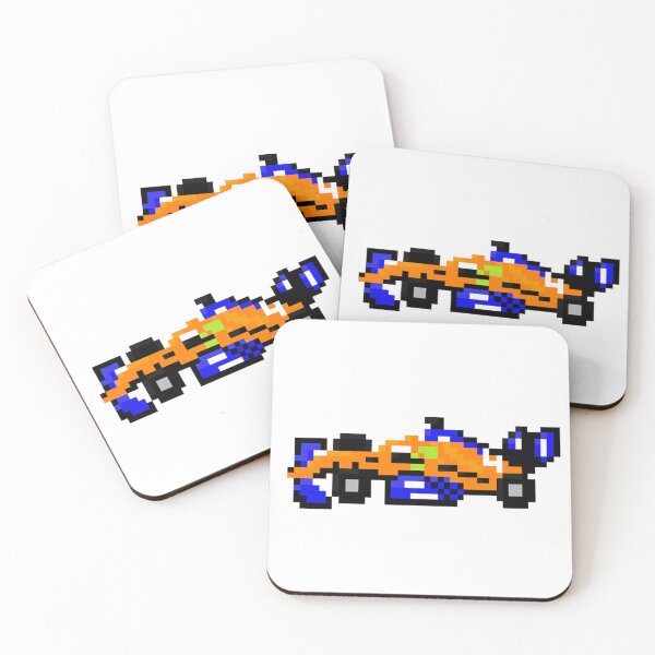 Item preview, Pixel F1 Car Orange designed and sold by JPsCreatorium.