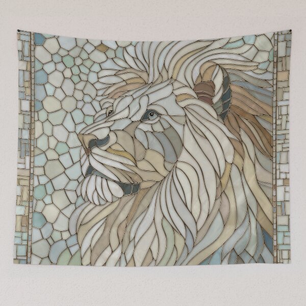 Item preview, Lion Portrait Mosaic Art  designed and sold by k9printart.