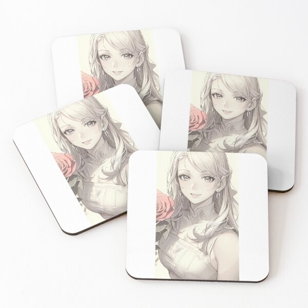 Item preview, Lady with rose AI designed and sold by lusiakotowska.