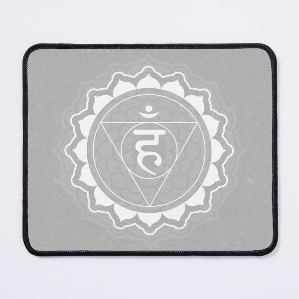 Item preview, Throat Chakra Mandala - Fog + Snow designed and sold by Irene Estelle.