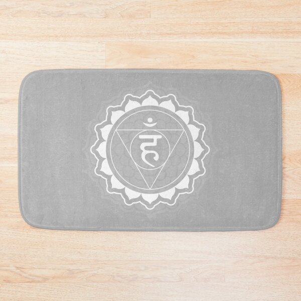 Item preview, Throat Chakra Mandala - Fog + Snow designed and sold by Irene Estelle.