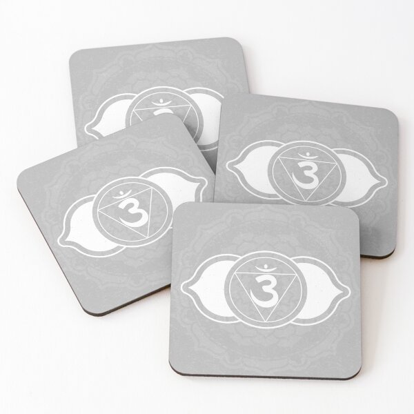 Item preview, Third Eye Chakra Mandala - Fog + Snow designed and sold by Irene Estelle.