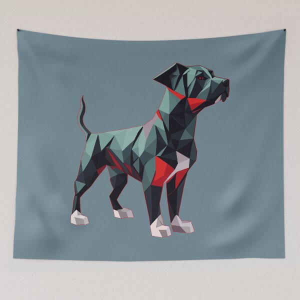 Item preview, Geometric Dog Illustration designed and sold by FocusChillax.