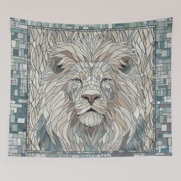 Item preview, Lion Portrait Mosaic Art  designed and sold by k9printart.